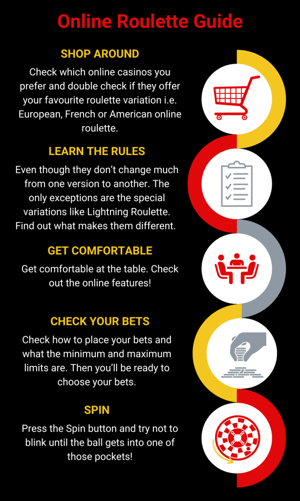 Online Roulette Guide Infographic