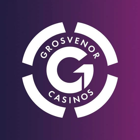 Grosvenor Casino Logo Purple Gradient Background